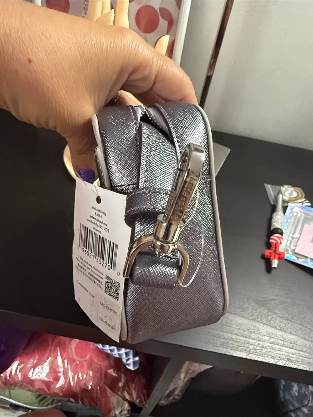 kate spade NWT lavender mini camera bag